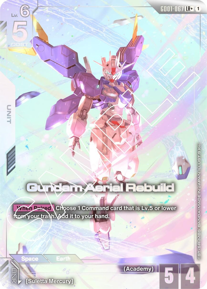 Image for Gundam Aerial Rebuild (LR+) (GD01-067) [Newtype Rising] - Gundam Card Game
