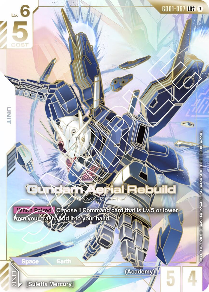 Image for Gundam Aerial Rebuild (LR++) (GD01-067) [Newtype Rising] - Gundam Card Game