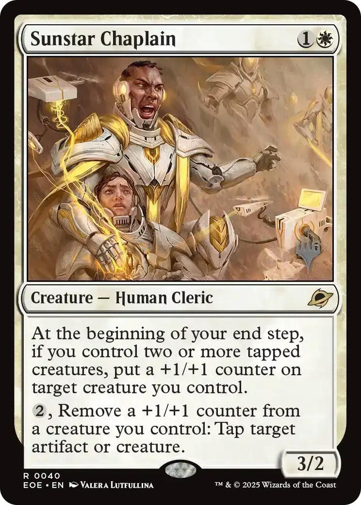 Image for Sunstar Chaplain (40) [Promo Pack: Edge of Eternities] (PPEOE) - Magic: The Gathering