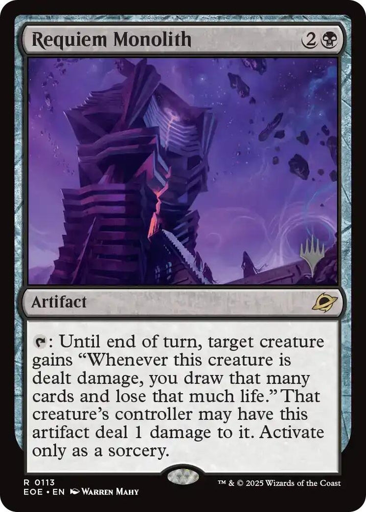 Image for Requiem Monolith (113) [Promo Pack: Edge of Eternities] (PPEOE) - Magic: The Gathering