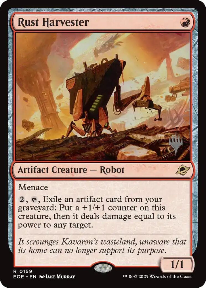 Image for Rust Harvester (159) [Promo Pack: Edge of Eternities] (PPEOE) - Magic: The Gathering
