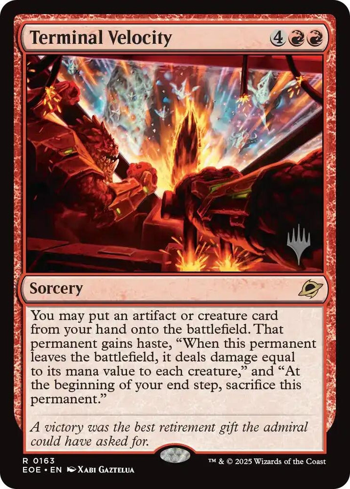 Image for Terminal Velocity (163) [Promo Pack: Edge of Eternities] (PPEOE) - Magic: The Gathering