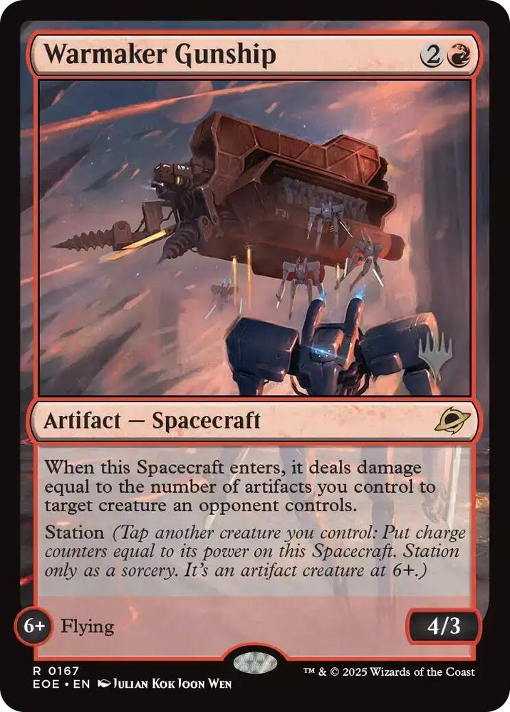 Image for Warmaker Gunship (167) [Promo Pack: Edge of Eternities] (PPEOE) - Magic: The Gathering