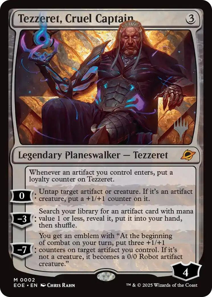 Image for Tezzeret, Cruel Captain (2) [Promo Pack: Edge of Eternities] (PPEOE) - Magic: The Gathering