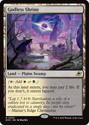 Image for Godless Shrine (254) [Promo Pack: Edge of Eternities] - Magic: The Gathering