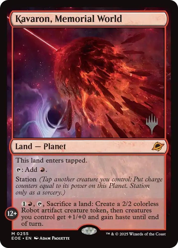 Image for Kavaron, Memorial World (255) [Promo Pack: Edge of Eternities] - Magic: The Gathering