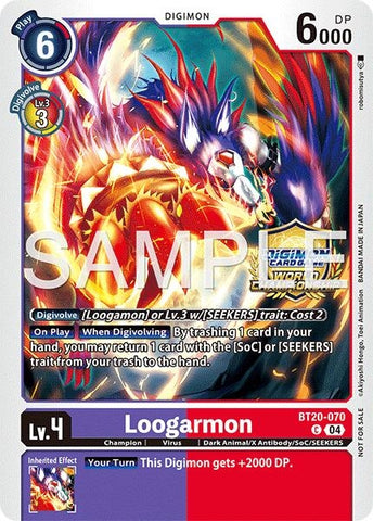 Image for Loogarmon (Regionals 25-26 Season 2 Champion) (BT20-070 C) (Release Special Booster 2.5) - Digimon Card Game
