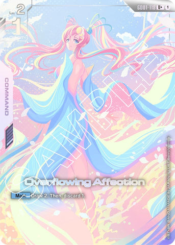 Image for Overflowing Affection (U+) (GD01-118) [Newtype Rising] - Gundam Card Game