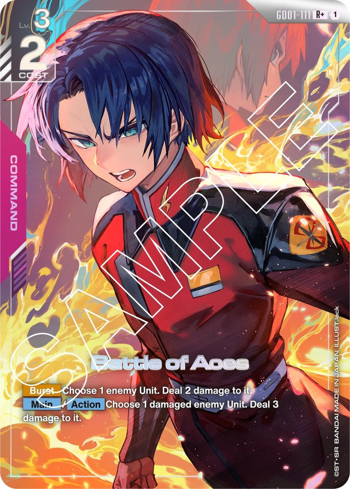 Image for Battle of Aces (R+) (GD01-111) [Newtype Rising] - Gundam Card Game