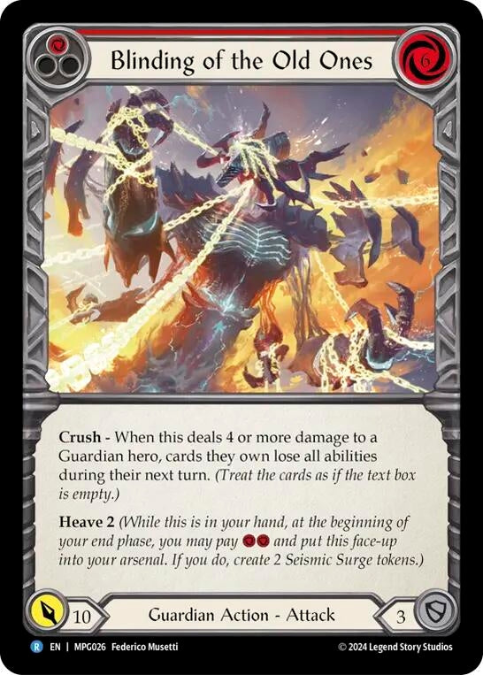 Blinding of the Old Ones (MPG026) [Mastery Pack Guardian]