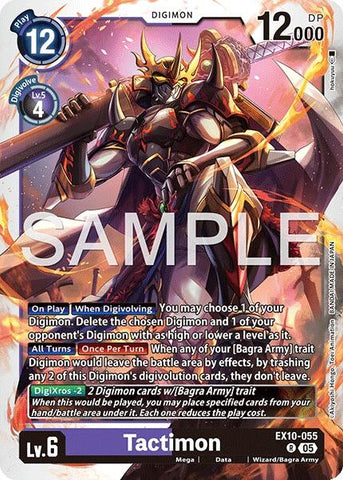 Image for Tactimon (EX10-055 R) (Sinister Order) - Digimon Card Game