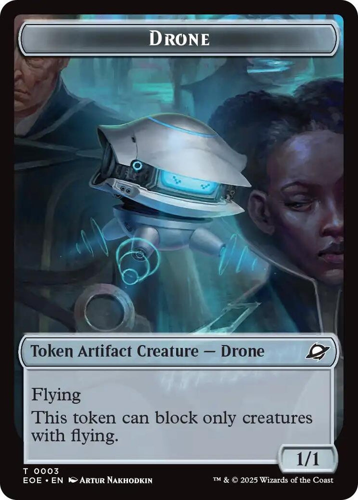 Image for Drone // Lander (0006) Doubled-Sided Token (3 // 6) [Edge of Eternities] - Magic: The Gathering