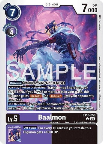 Image for Baalmon (EX10-050 C) (Sinister Order) - Digimon Card Game