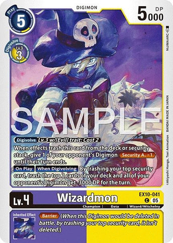 Image for Wizardmon (EX10-041 C) (Sinister Order) - Digimon Card Game