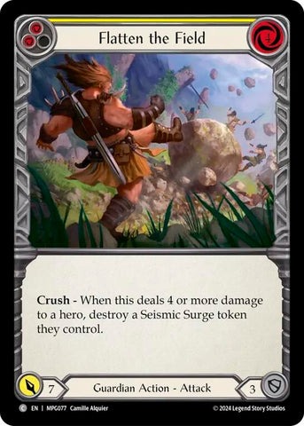 Flatten the Field (Yellow) (MPG077) [Mastery Pack Guardian]
