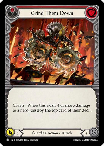 Grind Them Down (Red) (MPG079) [Mastery Pack Guardian]
