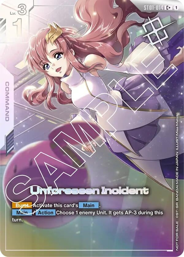 Image for Unforeseen Incident (Store Tournament Winner Pack 01) (ST01-014) [Gundam Promotional Cards] - Gundam Card Game