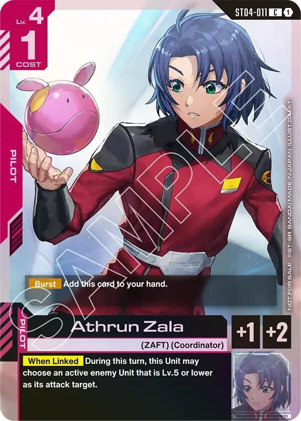 Image for Athrun Zala (Store Tournament Participant Pack 01) (ST04-011) [Gundam Promotional Cards] - Gundam Card Game