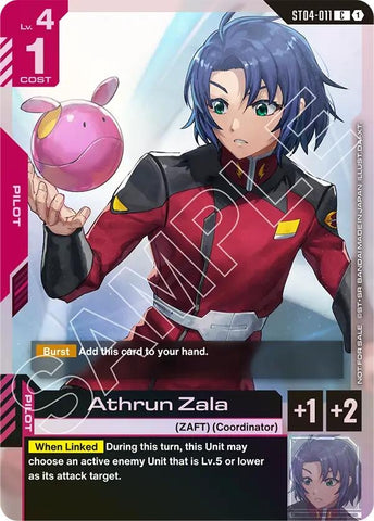 Image for Athrun Zala (Store Tournament Participant Pack 01) (ST04-011) [Gundam Promotional Cards] - Gundam Card Game