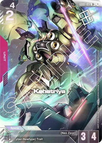 Image for Kshatriya (GD01-051) (Store Tournament Winner Pack 01) (GD01-051) [Gundam Promotional Cards] - Gundam Card Game