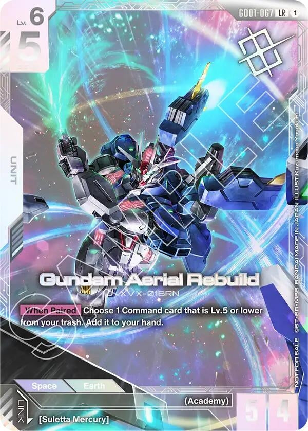 Image for Gundam Aerial Rebuild (Newtype Challenge 2025 Mission1) (GD01-067) [Gundam Promotional Cards] - Gundam Card Game