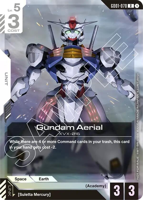 Image for Gundam Aerial (Store Tournament Participant Pack 01) (GD01-070) [Gundam Promotional Cards] - Gundam Card Game