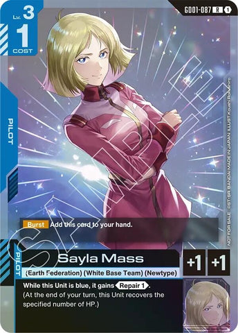 Image for Sayla Mass (Store Tournament Participant Pack 01) (GD01-087) [Gundam Promotional Cards] - Gundam Card Game