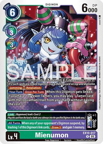 Image for Mienumon (EX10-017 R) (Sinister Order) - Digimon Card Game