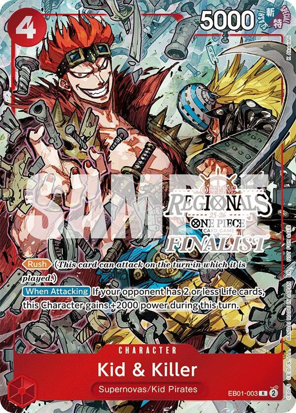 Image for Kid & Killer (Offline Regional Finalist Card Set 2025 Vol.2) (EB01-003) (One Piece Promotion Cards) - One Piece Card Game