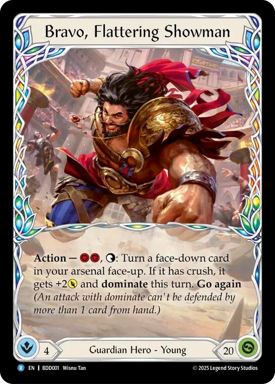 Image for Bravo, Flattering Showman (BDD001) (Welcome Deck Bravo) - Flesh and Blood TCG