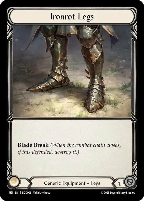 Image for Ironrot Legs (BDD006) (Welcome Deck Bravo) - Flesh and Blood TCG