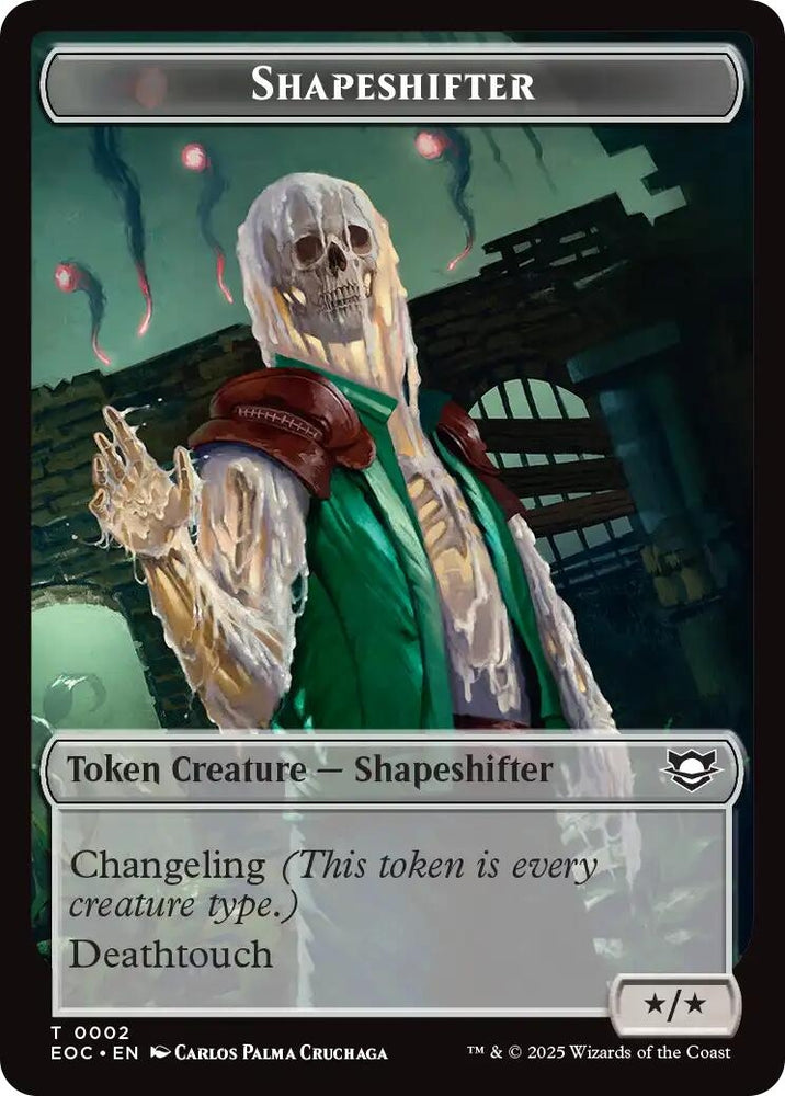 Image for Shapeshifter // Golem (0013) Double-Sided Token (2 // 13) [Commander: Edge of Eternities] - Magic: The Gathering