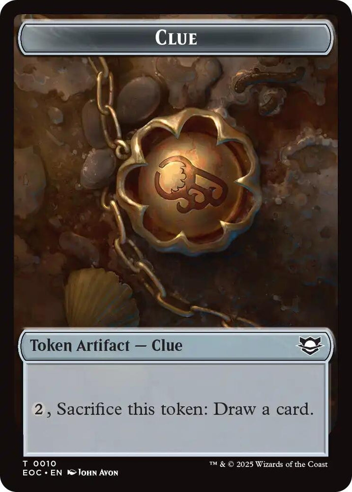Image for Clue // Beast (0005) Double-Sided Token (10 // 5) [Commander: Edge of Eternities] - Magic: The Gathering