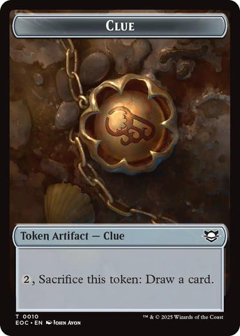 Image for Clue // Beast (0005) Double-Sided Token (10 // 5) [Commander: Edge of Eternities] - Magic: The Gathering