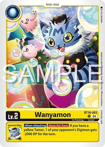 Image for Wanyamon (Time Stranger Demo Deck) (BT18-003 U) [Digimon Demo Deck Exclusive Cards] - Digimon Card Game
