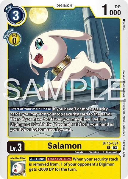 Image for Salamon (Time Stranger Demo Deck) (BT15-034 R) [Digimon Demo Deck Exclusive Cards] - Digimon Card Game