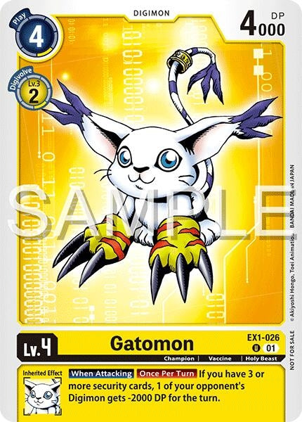 Image for Gatomon (Time Stranger Demo Deck) (EX1-026 U) [Digimon Demo Deck Exclusive Cards] - Digimon Card Game