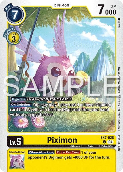 Image for Piximon (Time Stranger Demo Deck) (EX7-028 C) [Digimon Demo Deck Exclusive Cards] - Digimon Card Game