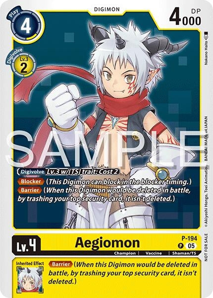 Image for Aegiomon (Time Stranger Demo Deck) (P-194 P) [Digimon Demo Deck Exclusive Cards] - Digimon Card Game