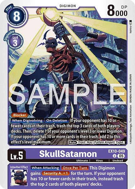 Image for SkullSatamon (EX10-049 U) (Sinister Order) - Digimon Card Game