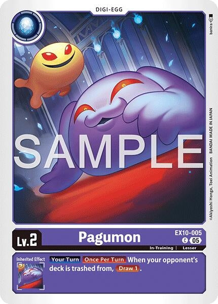 Image for Pagumon (EX10-005 C) (Sinister Order) - Digimon Card Game