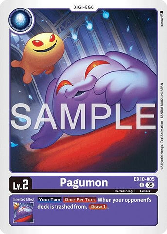 Image for Pagumon (EX10-005 C) (Sinister Order) - Digimon Card Game