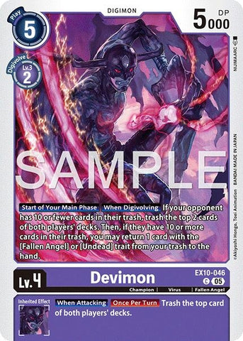 Image for Devimon (EX10-046 C) (Sinister Order) - Digimon Card Game