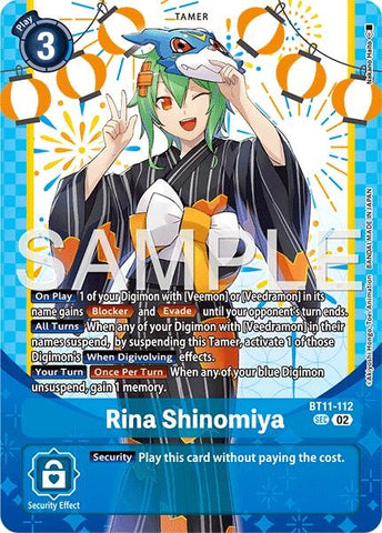 Rina Shinomiya (Premium Heroines Set Ver.2) (BT11-112 SEC) [Dimensional Phase]