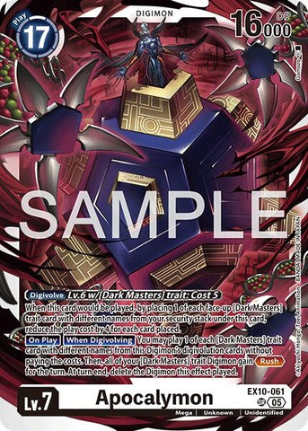Image for Apocalymon (EX10-061 SR) (Sinister Order) - Digimon Card Game