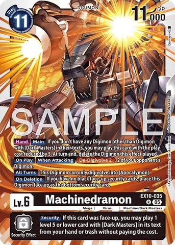 Image for Machinedramon (EX10-035 R) (Sinister Order) - Digimon Card Game