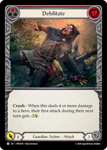 Debilitate (Red) (MPG070) [Mastery Pack Guardian]