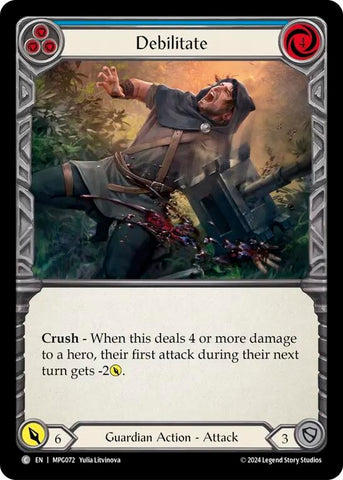 Debilitate (Blue) (MPG072) [Mastery Pack Guardian]