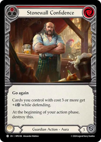 Stonewall Confidence (Red) (MPG106) [Mastery Pack Guardian]