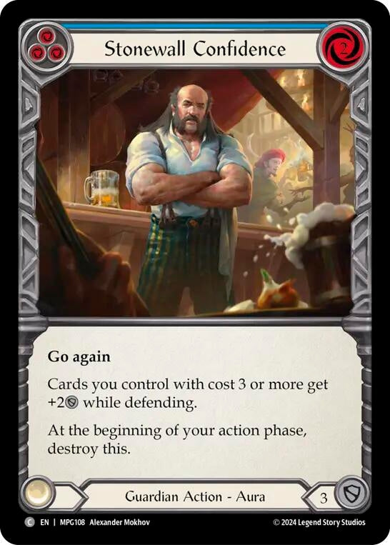 Stonewall Confidence (Blue) (MPG108) [Mastery Pack Guardian]